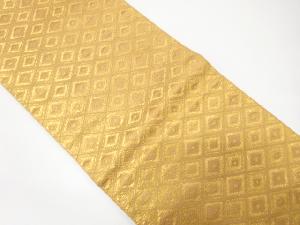 斜め格子模様織り出し袋帯